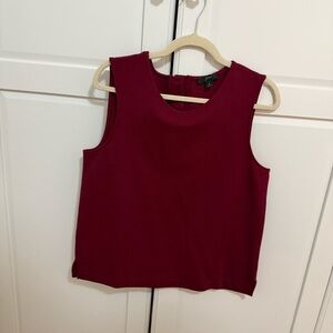 Elegant Maroon/Burgundy Red Jcrew Sleeveless Top